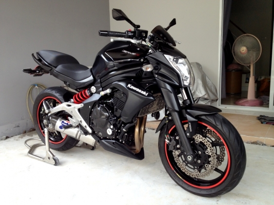 ขาย Kawasaki ER6N ปี2013 สภาพสวย สีดำด้าน ท่อFull 219000 (รับเทริ์น/จัดไฟแนนท์) ขาย Kawasaki ER6N ปี2013 สภาพสวย สีดำด้าน ท่อFull 219000 (รับเทริ์น/จัดไฟแนนท์)