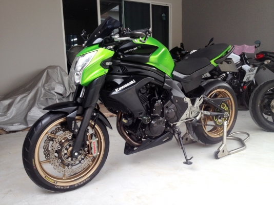 ขาย Kawasaki ER6N ปี2013แต่งเพียบ ท่อFull ปั้มM4 ล้อZX เกียร์โยง ราคา239000 ด่วน