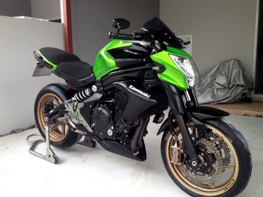 ขาย Kawasaki ER6N ปี2013แต่งเพียบ ท่อFull ปั้มM4 ล้อZX เกียร์โยง ราคา239000 ด่วน
