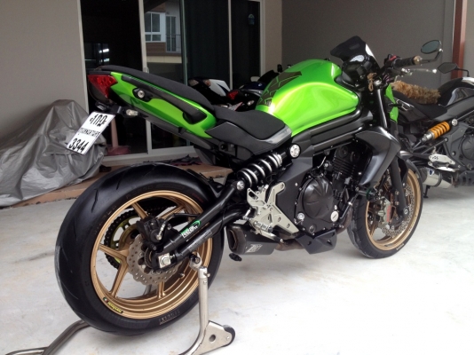 ขาย Kawasaki ER6N ปี2013แต่งเพียบ ท่อFull ปั้มM4 ล้อZX เกียร์โยง ราคา239000 ด่วน