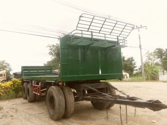 หางพ่วงพื้นเรียบ 3เพลา สภาพสวยพร้อมใช้งานเอกสารพร้อมโอน