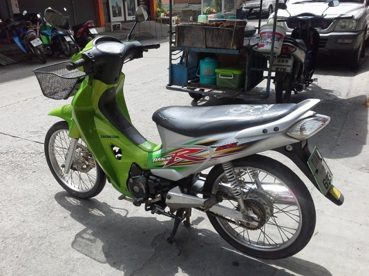Wave 125 r ปี 50 กุญแจใหญ่ สีเขียว เทา รถบ้าน เครื่องเดิมๆ มีเล่ม เอกสารครบ