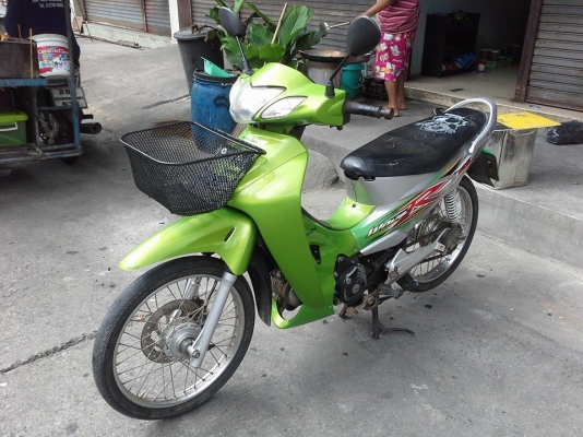 Wave 125 r ปี 50 กุญแจใหญ่ สีเขียว เทา รถบ้าน เครื่องเดิมๆ มีเล่ม เอกสารครบ
