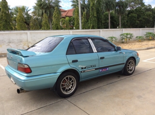 ขายรถโตโยต้า โซลูน่า 1.5 GLI ปี 97 เครื่องเดิม 1.5 หัวฉีด เกียร์ธรรมดา เพาเวอร์  ภายในสวยเดิมๆสะอาด กระไฟฟ้า เซ็ลทรัลล็อค วิทยุ CD ตัวถังบางๆเดิมๆ สีเต็มเงาสวย ไม่มีชน แม็ก 15" ยางใหม่ๆ รถขับดีมาก ภาษีปี 58 ประกันชั้น 3 รถสวยๆ พร้อมใช้ได้เลยครับ