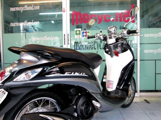 Fino fi พรีเมี่ยม สีเทาดำ รถเดือน พ.ย. ปี56 ไมล์ 7208 โล รุ่นใหม่หัวฉีด กระบอกสูบ diasil ของแถม 2 รายการ 29900