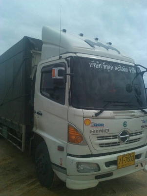 ขายดาวน์ 6 ล้อ HINO FC4JLNA (NGV)  กระบะคอกพร้อมลิฟท์ท้าย พร้อมงาน