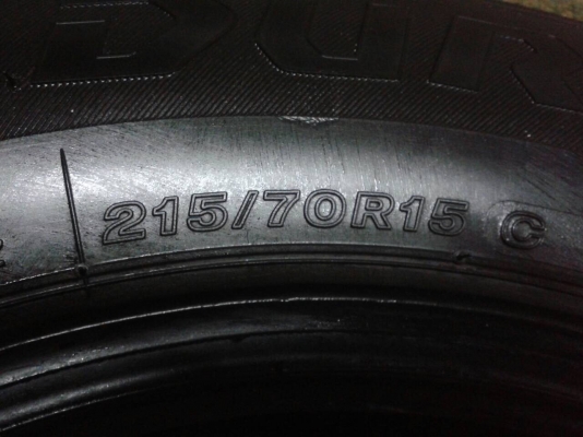 ยาง 215-70-15 ปี13 Bridgestone Duravis R611 อัพเดท 24เมย.58