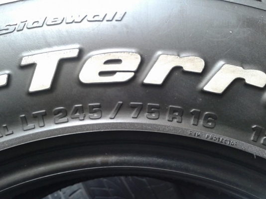 มาอีกแล้วครับ BF GOODRICH T/A 245/75/16 1 ชุด เอาไว้วิ่งเล่นๆ มาอีกแล้วครับ BF GOODRICH T/A 245/75/16 1 ชุด เอาไว้วิ่งเล่นๆ