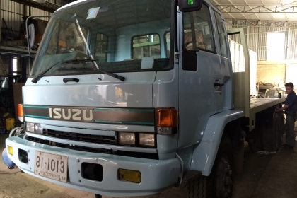 ขาย isuzu ROCKY 175 แรง 6bg1 1 เพลา FVM12MY แท้ พื้นเรียบพร้อมใช้ กระบะทำให้ใหม่