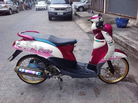 Fino ปี 53 ชมพู ครีม รถบ้าน มีเล่ม เอกสารครบ