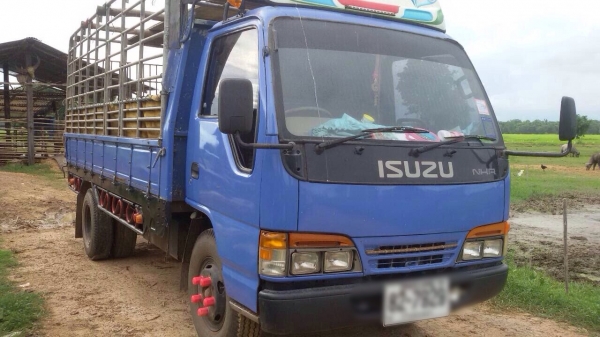 ขายรถบรรทุกหกล้อ ISUZU NKR เครื่อง 120 แรง รถห้าง กระบะคาร์โก้ยาว 5 เมตร ทะเบียนพร้อม