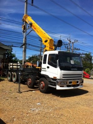 Isuzu 12 ล้อเก่าญี่ปุ่น ติดเครน XCMG 16T