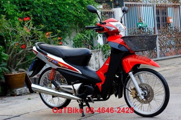 Wave 100 UBOX แดง-ดำ รถมือเดียว เดิมๆ