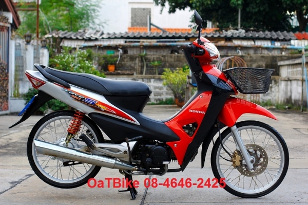 Wave 100 UBOX แดง-ดำ รถมือเดียว เดิมๆ