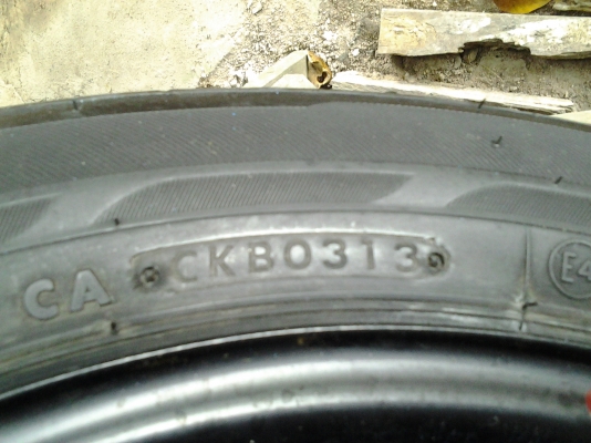 กะทะพร้อมยางบริสโตน 185/60/15 ปี13