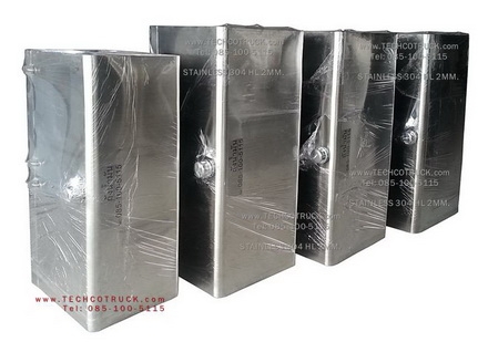 ถังน้ำมัน สแตนเลส 304HL หนา 2mm. รถบัส รถบรรทุก Stainless Fuel Tank for Bus &amp; Truck &amp; Trailor
