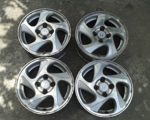 ล้อแม็ก,CIVIC 99 LEV 14'4รู100 เดิมสนิทหนึ่งชุด 2,000