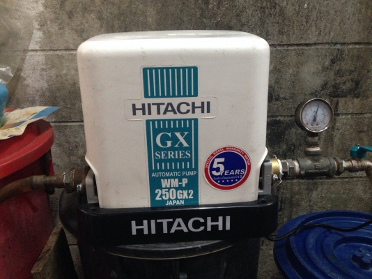 ขายปั้มน้ำอัตโนมัติแรงดันคงที่ Hitachi250W สภาพสวย ตรวจเช็คแรงดันเรียบร้อยแล้ว ไม่มีรั่วซึม พร้อมใช้งาน