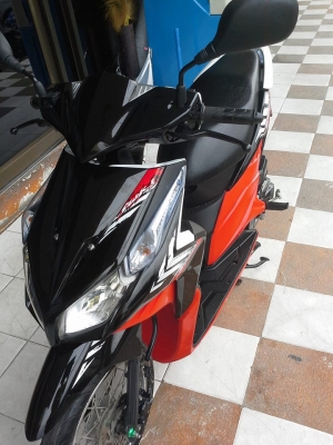 Honda Click i สีดำ แดง ลาย Street เป็นลายสุดท้าย รถสวยประหยัดน้ำมัน Honda Click i สีดำ แดง ลาย Street เป็นลายสุดท้าย รถสวยประหยัดน้ำมัน