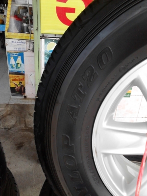 แม๊ก ISUZU ขอบ 16  ขนาด 6 รู พร้อมยาง  255/70R16  DUNLOP AT20 GRANDTREK  TEL.081-427-3941