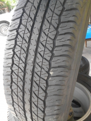แม๊ก ISUZU ขอบ 16  ขนาด 6 รู พร้อมยาง  255/70R16  DUNLOP AT20 GRANDTREK  TEL.081-427-3941