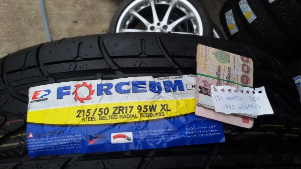 ขายแล้วครับยางใหม่ 215 50 17 เส้นละ1600