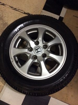 ขายแม็กcivicขอบ15 พร้อมยางบริสโตนดอกหนา