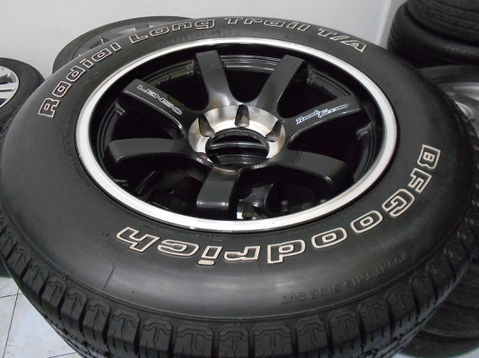 ขายล้อแม็ก Lenso RT7 ขอบ 18(6/139) พร้อมยาง BFGoodrich 265/60/18 ปี 11/เทิร์นได้-ใส่,ส่งฟรีค่ะ