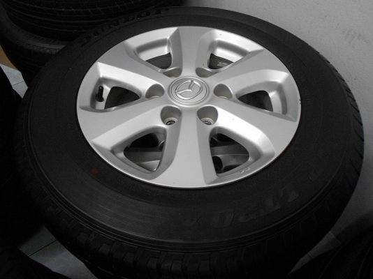ขายล้อแม็ก Mazda BT 50 ขอบ 16 พร้อมยาง Dunlop ปี 12/เทิร์นได้-ใส่,ส่งฟรีค่ะ