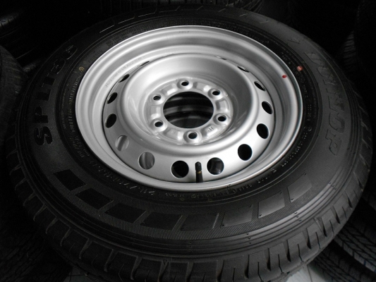 ขายล้อกะทะ D-Max ขอบ 15(6/139)พร้อมยาง Dunlop 215/70/15 ป้ายแดงปี 14/เทิร์นได้-ใส่,ส่งฟรีค่ะ