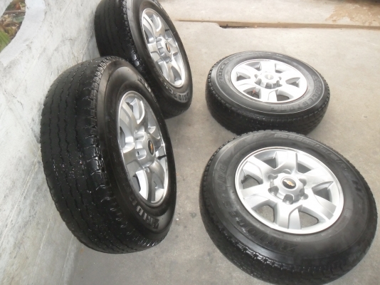 ล้อแม็ก 16นิ้ว 6รู เชฟ พร้อมยาง 205R16ปี11 สวยๆ 4 ล้อ ราคา 6900 บาท ล้อแม็ก 16นิ้ว 6รู เชฟ พร้อมยาง 205R16ปี11 สวยๆ 4 ล้อ ราคา 6900 บาท