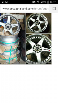 ขายล้อ nismo  gt 3 ขอบ 18  หน้า 8  หลัง  9