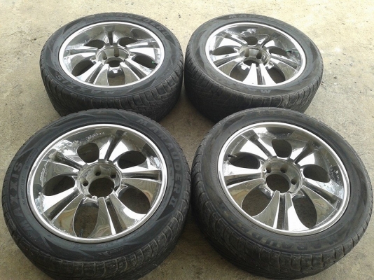 มาอีกแล้วครับ max 20x9 โครเมียม พร้อมยาง 265/50/20 ปี 11 ชุดละ 11500 บาท
