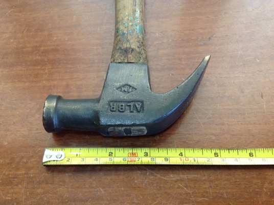 ขายค้อนหงอนทองเหลือง VINTAGE ALBR  AMPCO H-20 ทำจากทองเหลือง ไม่เกิดประกายไฟเวลาตอก ,แม่เหล็กไม่ดูด , ด้ามไม้เหนียวลายกรงเล็บ