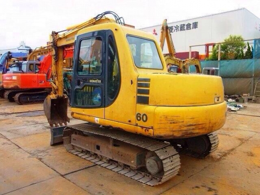 Komatsu PC60-7 เช็คสภาพพร้อมใช้ พร้อมไลน์หัวเจาะ มือสองญี่ปุ่นแท้นำเข้าเอง ไม่เคยใช้งานในไทย