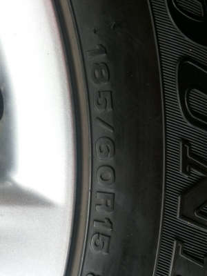 ล้อ Vios ขอบ15 พร้อมยาง ปี11