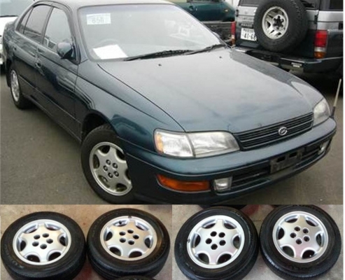 ล้อแม็คเดิม โคโลน่าท้ายโด่ง ขอบ 14 พร้อมยาง ปี11