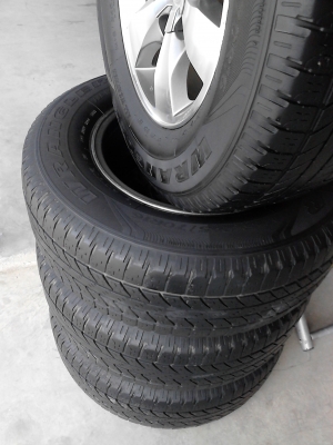 แม๊ก ขอบ 16 TOYOTA  ขนาด 6 รู  พร้อมยาง 245/70R16  ชุด 4 ล้อ TEL.081-427-3941