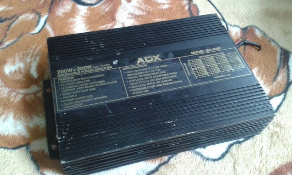 ขายแอมป์ ADX รุ่น SX-4000 (2ch) 200W+200W ใช้ได้ปกติขายถูก800.-