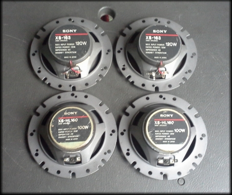 ชุดลำโพง 6" SONY แกนร่วม 3 ทางและ Woofer หน้าหลัง Made in Japan