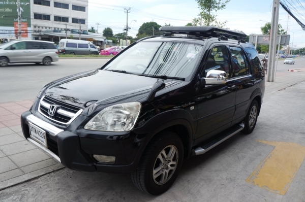 HONDA CRV ปี2003 ตัว TOP ติดแก็ส LPG หัวฉีด เบาะหนัง ล้อ MAX สีสวย แอร์เย็น ชุดแต่งรอบคัน หน้า+หลังเดิมๆ