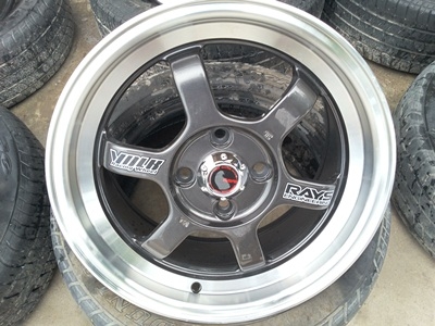 ขายล้อแม็ก TE37 V ขอบ15 4รู100 กว้าง7 OFF 38    4  ล้อ