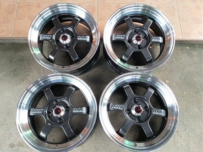 ขายล้อแม็ก TE37 V ขอบ15 4รู100 กว้าง7 OFF 38    4  ล้อ