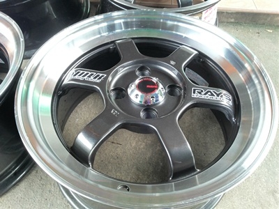 ขายล้อแม็ก TE37 V ขอบ15 4รู100 กว้าง7 OFF 38    4  ล้อ