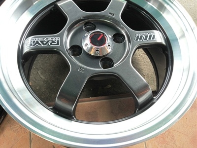 ขายล้อแม็ก TE37 V ขอบ15 4รู100 กว้าง7 OFF 38    4  ล้อ