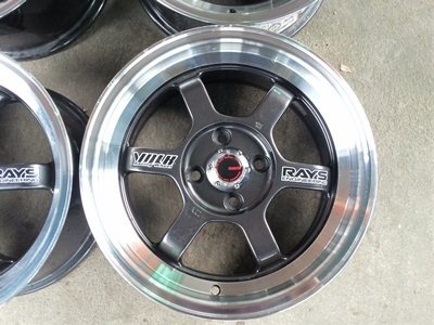 ขายล้อแม็ก TE37 V ขอบ15 4รู100 กว้าง7 OFF 38    4  ล้อ