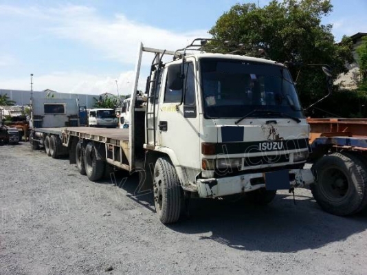 รถบรรทุก 10 ล้อพื้นเรียบ ISUZU รุ่น FTR125Y มีแอร์ พวงมาลัยเพาเวอร์ ระบบเบรคทริฟฟี่