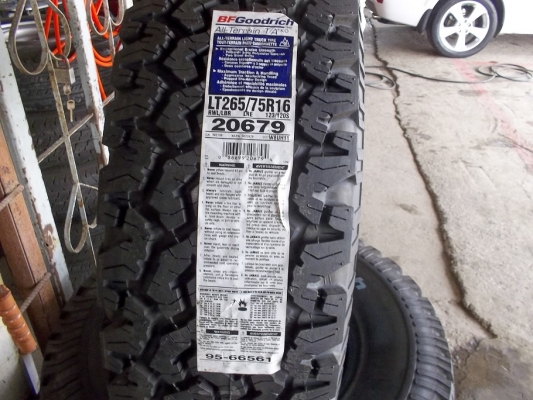 ขายยางใหม่ BF KO  265-75-16  ปี14