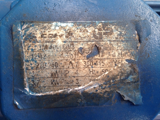 ขายปั้มน้ำหอยโข่งหัวสแตนเลส Ebara 4HP. 380 V ขนาดเข้า 2.5 นิ้ว ออก 1.5 นิ้ว สภาพสวย พร้อมใช้งาน ขายปั้มน้ำหอยโข่งหัวสแตนเลส Ebara 4HP. 380 V ขนาดเข้า 2.5 นิ้ว ออก 1.5 นิ้ว สภาพสวย พร้อมใช้งาน