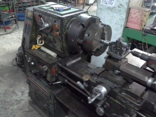 เครื่องกลึง 6 ฟุต ไต้หวัน CHIEN YEH 3 เพลา เกียร์บล็อคระบบจานหมุน เครื่องจักรพร้อมใช้งาน